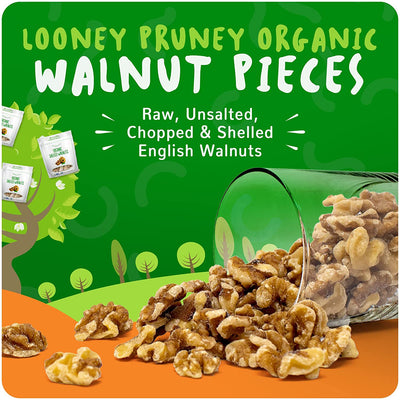 Organic Walnut Unsalted & Shelled 2 Pound ( 16oz Bags),  GMO Verified, No Preservatives